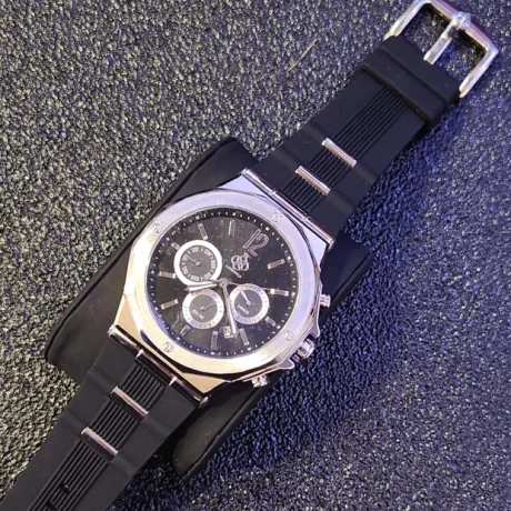 Sirius V1 Chronograph Watch – Silver & Black Edition