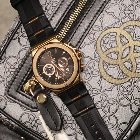 Sirius V1 Chronograph Watch – Gold & Black Edition